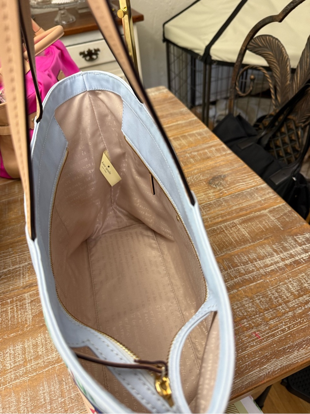 Kate Spade Hallie Tote “California Dreaming Surf” Tote; Special Edition Release - Picture 8 of 11